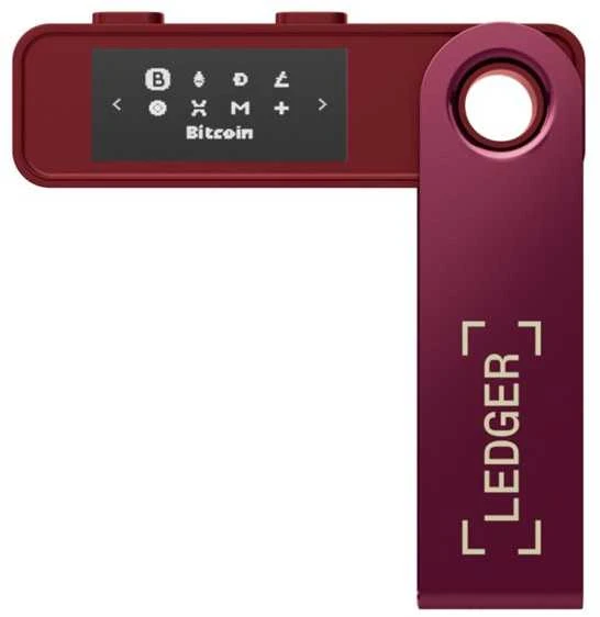 Aparatinė piniginė kriptovaliutoms Ledger Nano S Plus Crimson Magenta