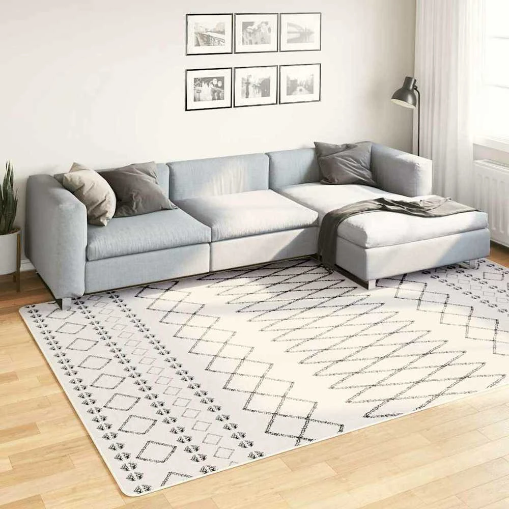 Kilimas, juodos ir baltos spalvos, 190x300cm, neslystantis