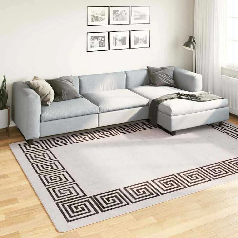Kilimas, šviesus smėlio, 190x300cm, neslystantis, skalbiamas