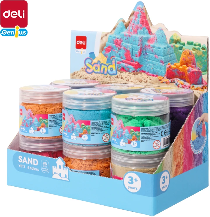 Kinetinis smėlis DELI, 150g., įvairių spalvų