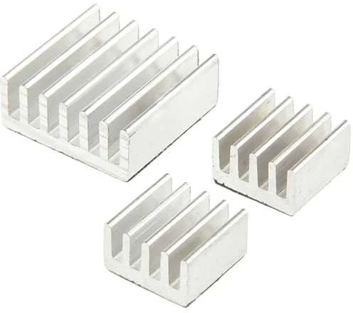 King Mod Service Raspberry Pi radiatorių rinkinys – sidabro spalvos