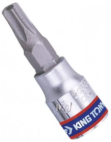KING TONY NASADKA 1/4" Z KOŃCÓWKĄ TORX Z OTWOREM T25 x 37mm