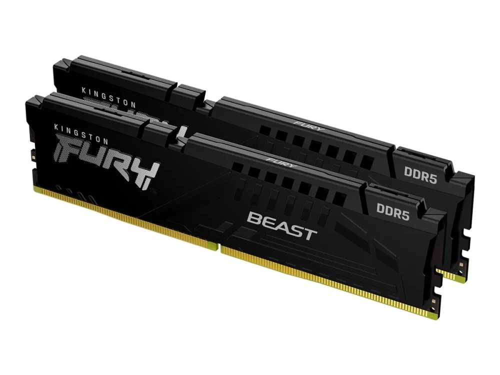RAM Kingston KF564C32BBEK2-32 32GB 6400MT/s DDR5 CL32 DIMM (Kit of 2) FURY Beast Juodas EXPO | Kingstonas