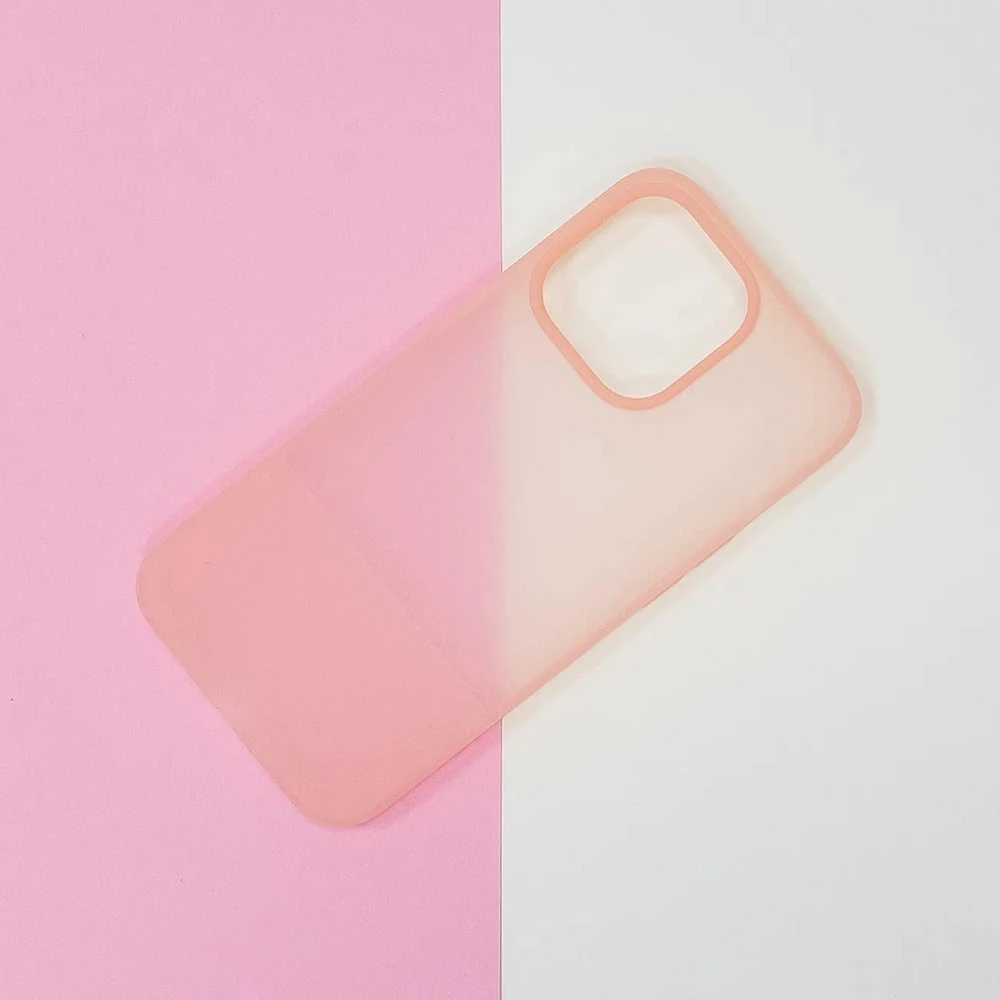 Kingxbar Plain Series Apple iPhone 13 Pro silikoninis dėklas telefonui rožinės spalvos