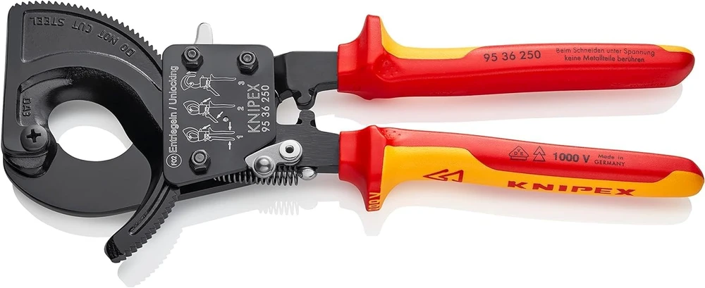 Terkšlinės kabelio žirklės 250mm KNIPEX 9536