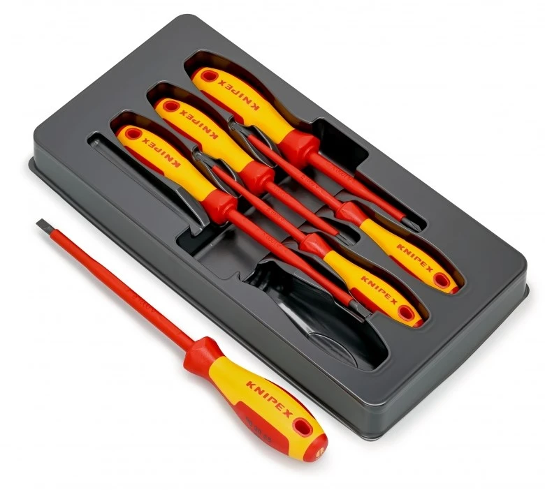 KNIPEX 00 20 12 V01 Set Standard-Schraubendreher Handschraubendreher & 00 20 12