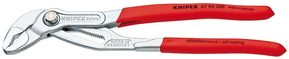 Naujos kartos reguliuojamos Knipex vamzdžių replės