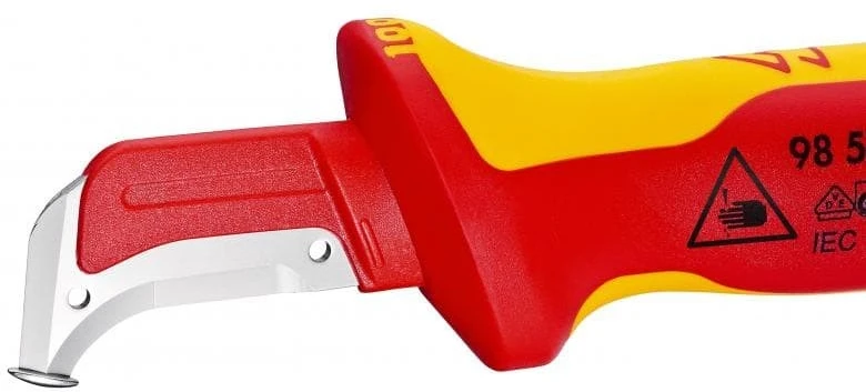 KIP Knipex 98 55 SB universalus peilis Raudona, Geltona Fiksuotų ašmenų peilis