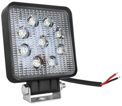 Kiti 27W LED žibintas automobiliams 9LED x3W, su lęšiais, 9-60Vdc