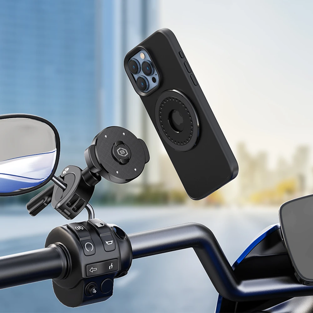 Blavec telefono laikiklis dvieačiui BV-03 Velo Quick Lock Magsafe (BV03-QLMHB) juodos spalvos