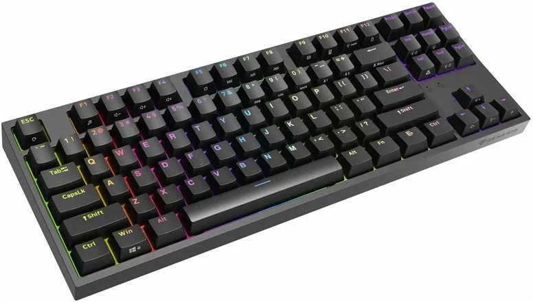 Genesis | THOR 404 TKL | Mechaninė klaviatūra žaidimams | su laidu | US | Gateron Geltona Pro | Juodas | RGB