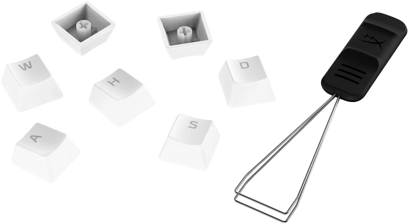 Pakaitiniai klavišai HyperX Full key Set Keycaps, baltos spalvos