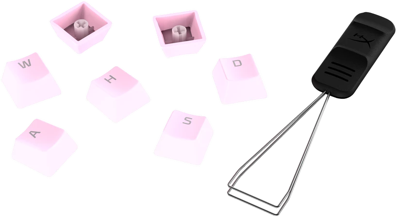 Pakaitiniai klavišai HyperX Full key Set Keycaps, rožinės spalvos