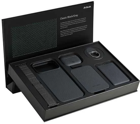 Dėklas Pitaka Gift Box-Classic Juodas Collection – Apple iPhone 17 Pro Max