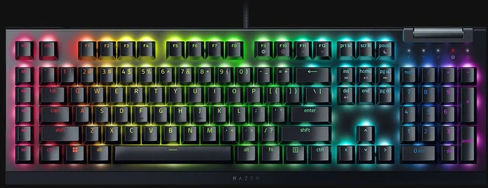 Razer | Mechaninė klaviatūra žaidimams | BlackWidow V4 X | Mechaninė klaviatūra žaidimams | su laidu | US | Žalias Mechaninė Switches (Clicky)
