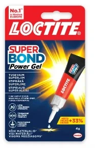 Universalūs klijai LOCTITE SUPER ATTAK PowerFlex Gel, 4 g