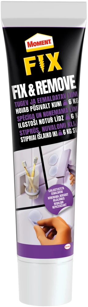 Klijai nuimami skaidrūs 44g Fix & Remove MOMENT