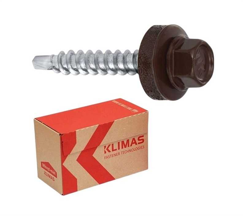 Klimas Savisriegis Wkret-Met WFD, RAL8017, 4.8 x 100 mm, 100 vnt.