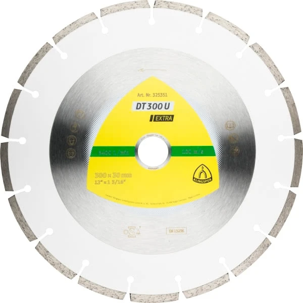 Deimantinis pjovimo diskas KLINGSPOR DT 300 U Extra 350mm