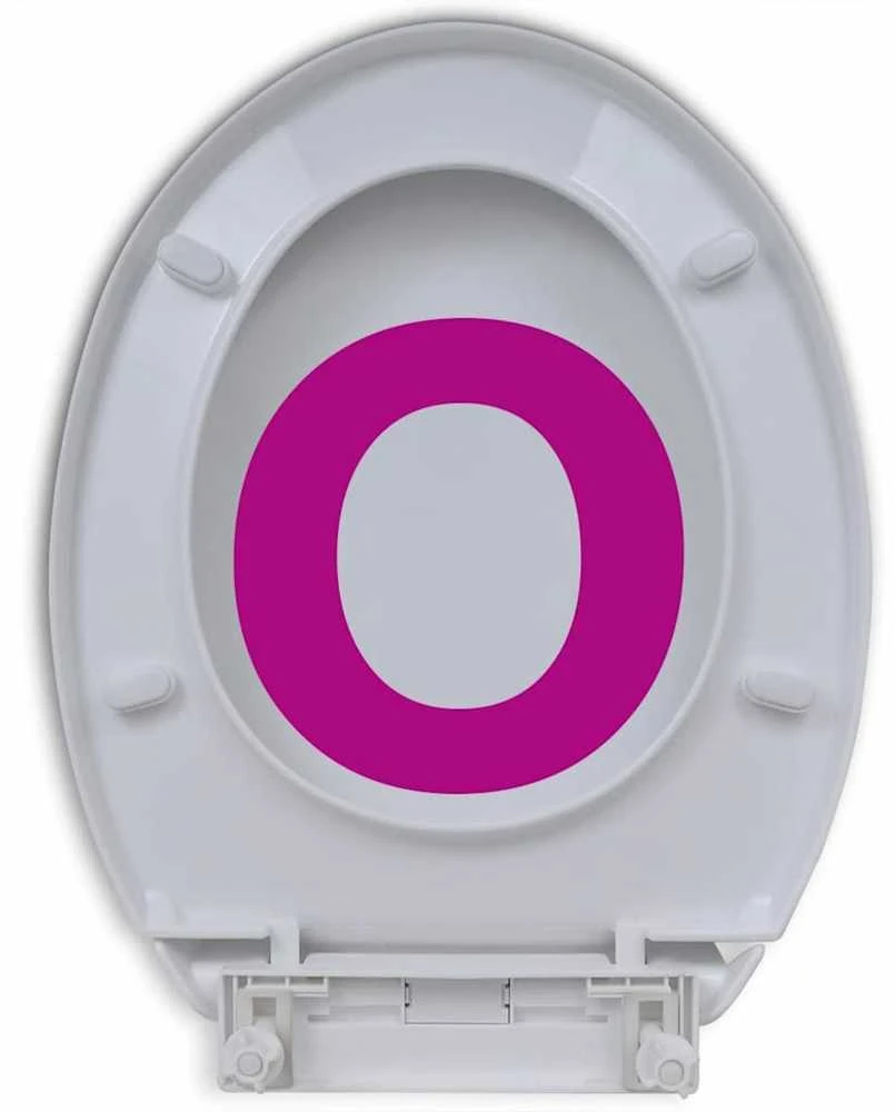 Klozeto sėdynė su Soft Close mechanizmu, ovalo formos