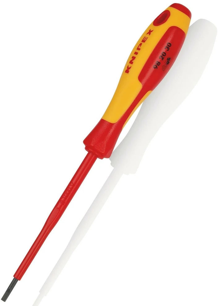 KNIPEX IZOLIUOTAS PLOKŠČIAS ATSUKTUVAS 3,0×0,4x75mm
