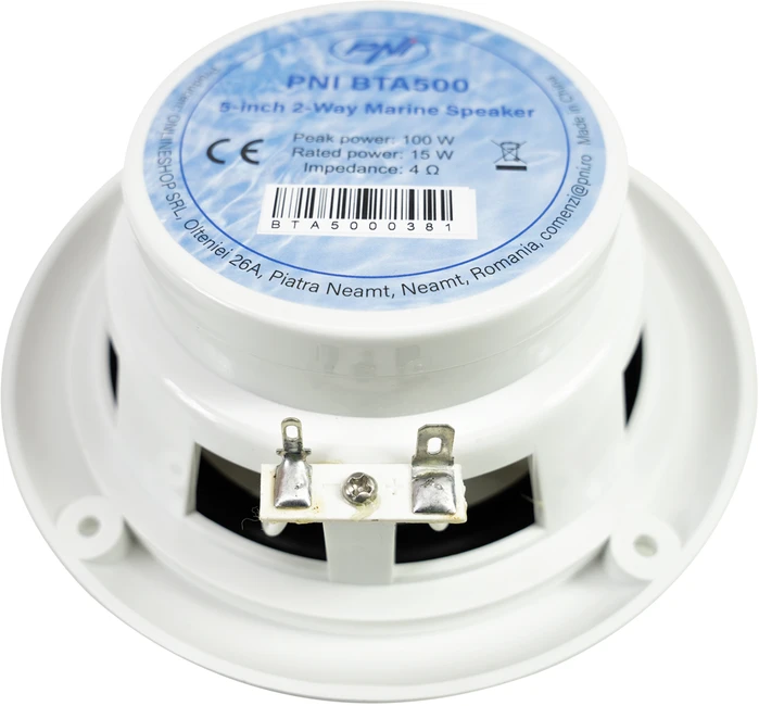 Koaksialiniai garsiakalbiai valtims PNI BTA500 100W, 12,7 cm, 2 vienetų rinkinys