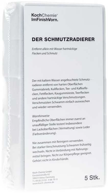KOCH CHEMIE Melamin sponge set of 5, melamino kempinėlės, 5 vnt