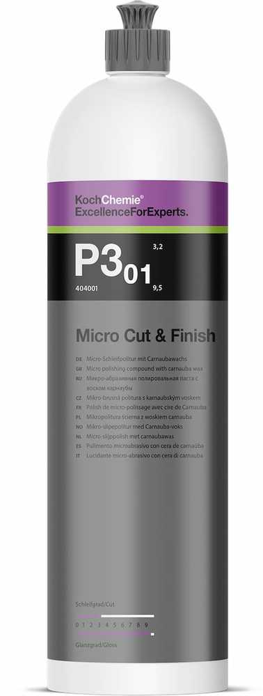 KOCH CHEMIE Micro Cut&Finish P3.01 poliravimo pasta su Karnauba vašku, 1L