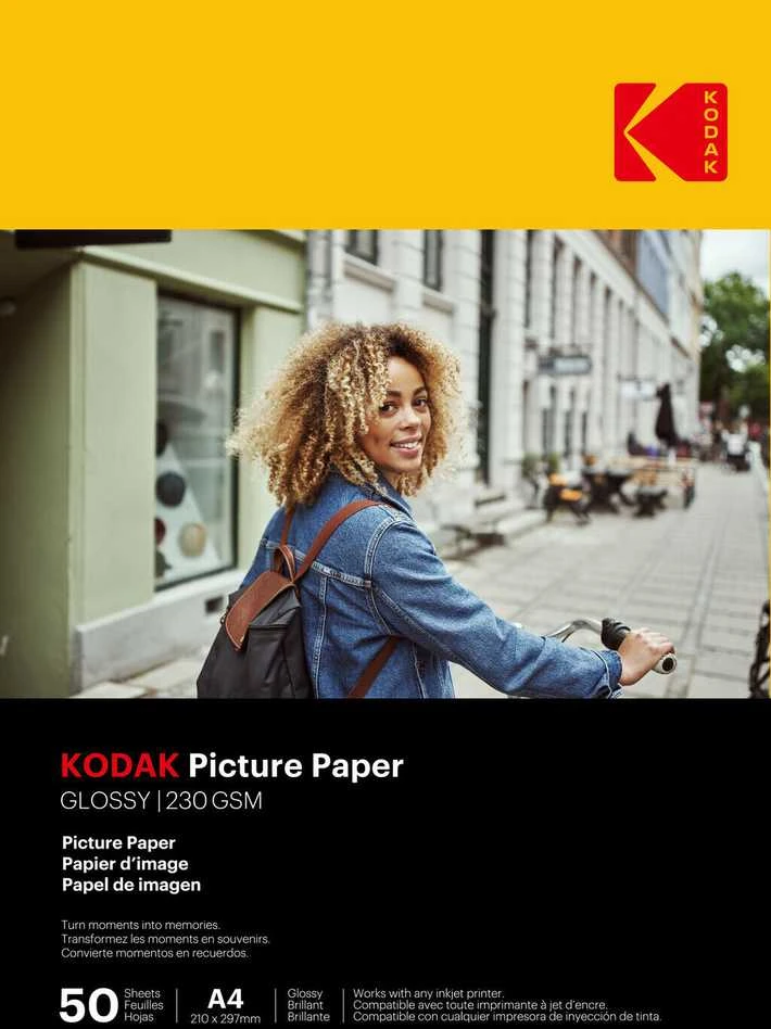 „Kodak“ nuotraukų popierius, 230 g, 11,8 mil, blizgus, 4/6x100 (9891267)