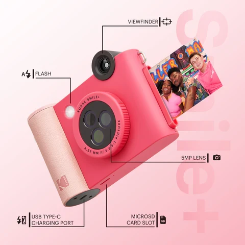 Momentinis Fotoparatas Kodak Smile Camera Rodsmpcamfs