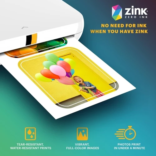 Kodak ZINK 2×3” 50×76 mm 30 Sheets Pre-Cut Sticker Fotopopierius