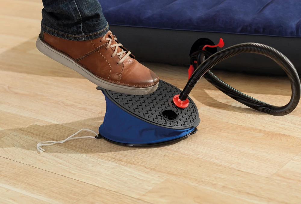 Intex Bellows Foot Pump Juodas/Mėlyna