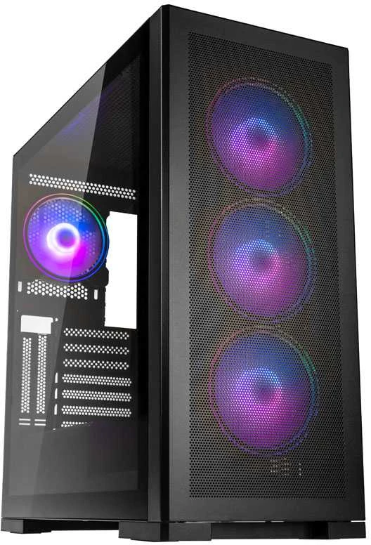 Kolink Unity Meshbay ARGB Midi-Tower, Tempered Glass – juodos spalvos