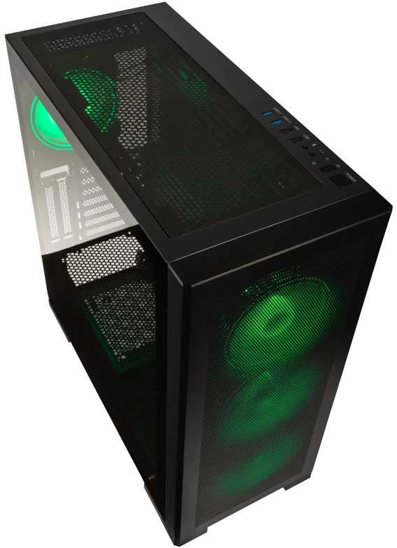 Kolink Unity Meshbay ARGB Midi-Tower, Tempered Glass – juodos spalvos