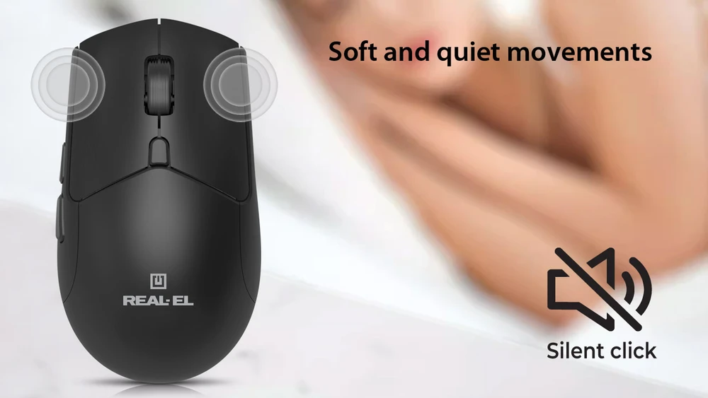 Kompiuterinė pelė REAL-EL RM-460W
