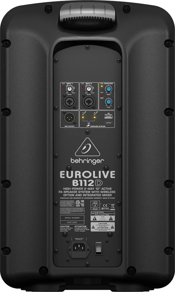 Behringer B112D Public Address (PA) system Juodas