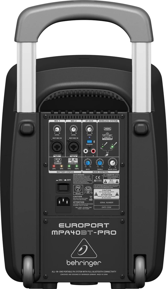 Kompiuterio kolonėlės Behringer Europort MPA40BT-PRO 2 krypčių