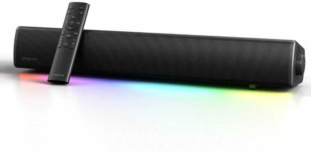 Namų kino sistema „Creative Sound Blaster GS5 Bluetooth 5.3 Gaming Soundbar“ juodos spalvos