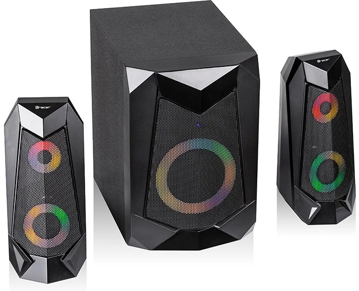 Kompiuterio kolonėlės TRACER 2+1 Hi-Cube RGB Flow BT garsiakalbiai