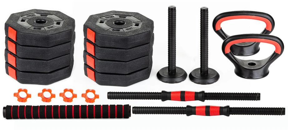 Enero Keičiamo svorio hantelis EB Fit 4in1, 20kg
