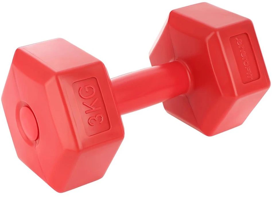 Enero Hantelių rinkinys EB Fit, 2x3kg, raudonas