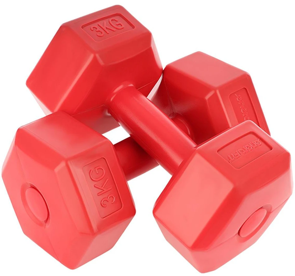 Enero Hantelių rinkinys EB Fit, 2x3kg, raudonas