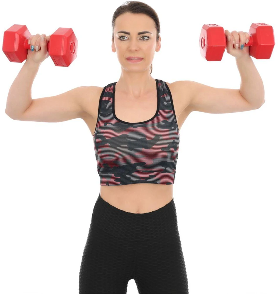 Enero Hantelių rinkinys EB Fit, 2x3kg, raudonas