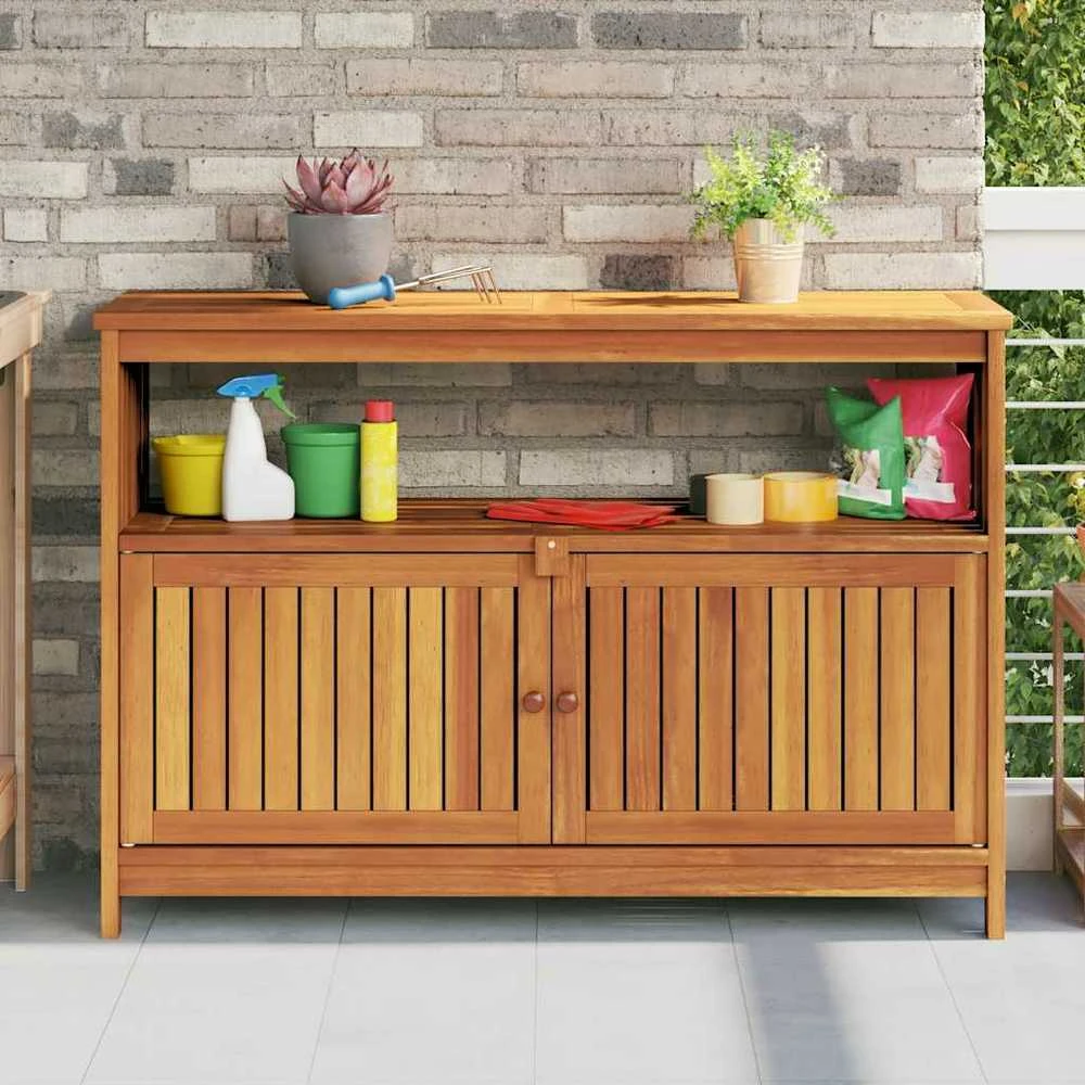 Konsolinis sodo staliukas, 110x35x75cm, akacijos masyvas