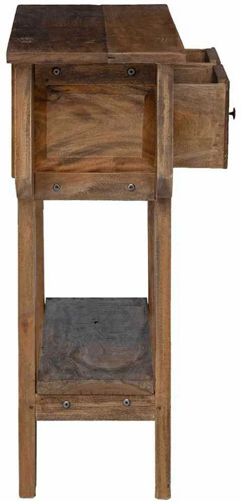 Konsolinis staliukas, 80x35x80cm, mišri perdirbta mediena