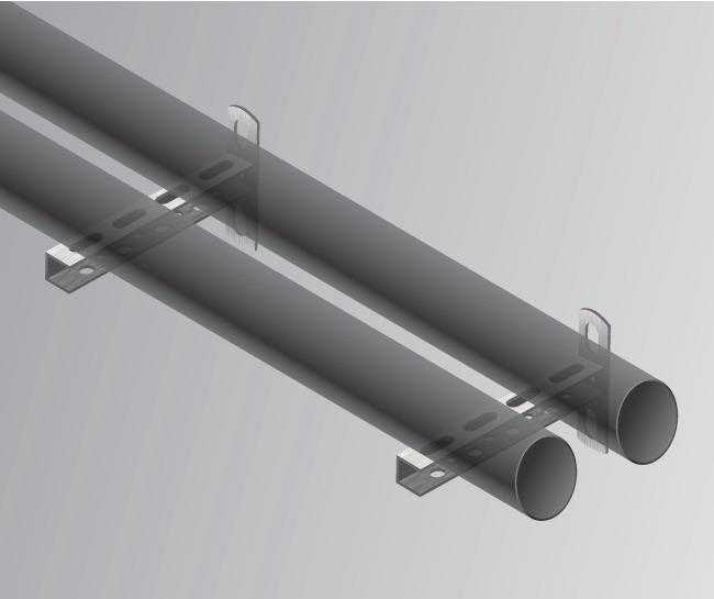 Konstrukcijų laikiklis Haushalt HH81301, 150x20 mm, pilka