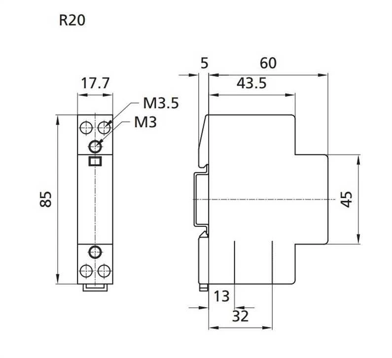 Kontaktorius Eti, 20A, 1.6kW