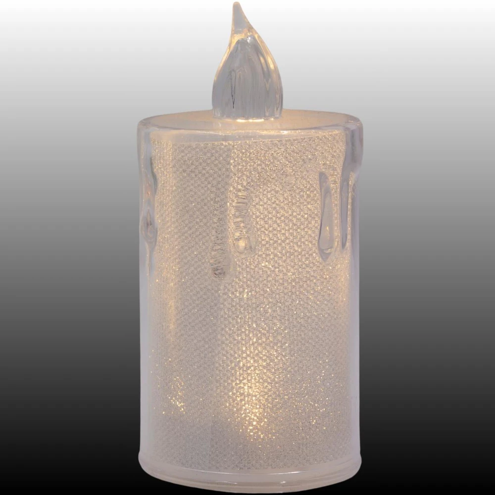 KOOPMAN dekoratyvinė LED žvakė 10,5 cm balta