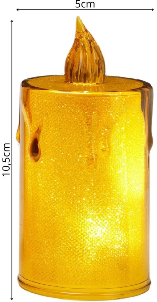KOOPMAN dekorationinė LED žvakė 8 cm