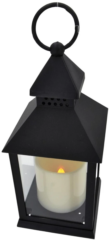 KOOPMAN DEKORACINIS ŽIBINTAS 23 CM LED SU BATERIJOMIS Juodas 176821